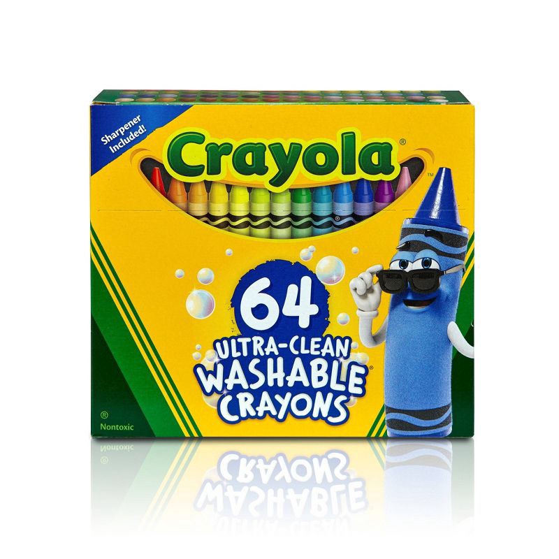 slide 1 of 5, Crayola 64ct Ultra Clean Washable Crayons, 64 ct