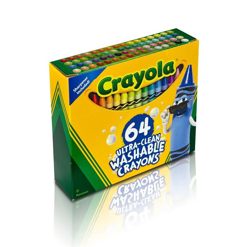 slide 3 of 5, Crayola 64ct Ultra Clean Washable Crayons, 64 ct