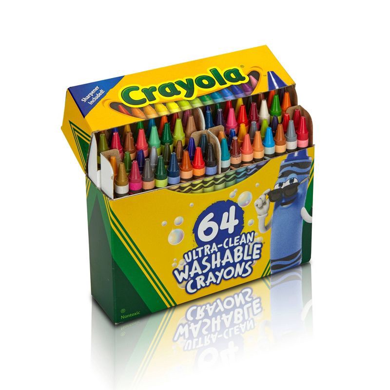 slide 4 of 5, Crayola 64ct Ultra Clean Washable Crayons, 64 ct