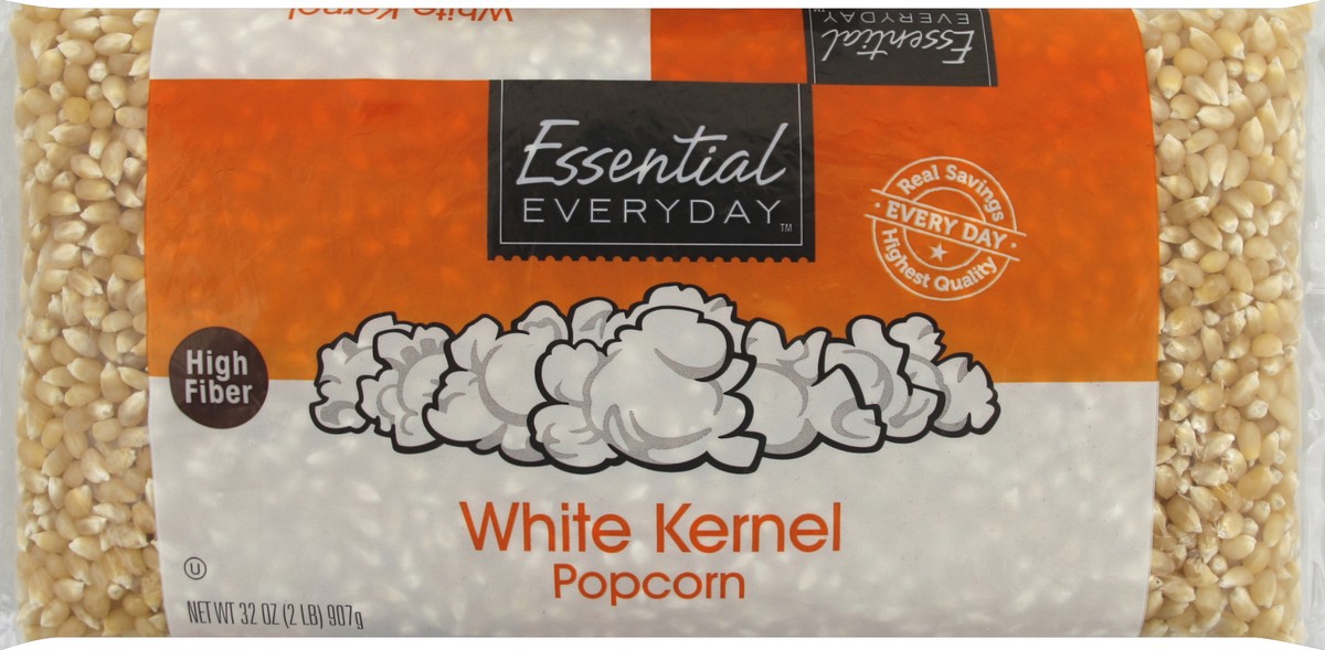 slide 5 of 6, Essential Everyday Popcorn, White Kernel, 32 oz