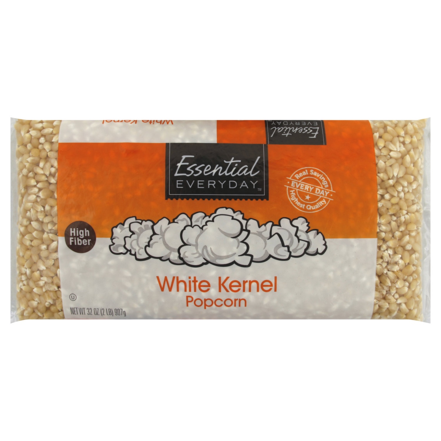 slide 1 of 6, Essential Everyday Popcorn, White Kernel, 32 oz