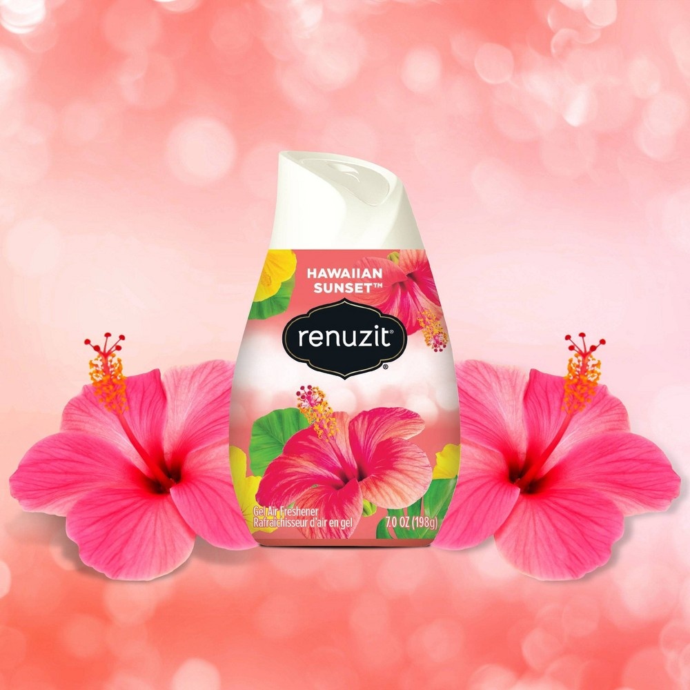 slide 2 of 7, Renuzit Gel Air Freshener - Hawaiian Sunset, 7 oz, 3 ct