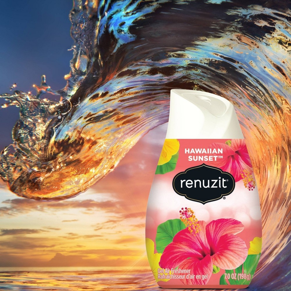 slide 4 of 7, Renuzit Gel Air Freshener - Hawaiian Sunset, 7 oz, 3 ct