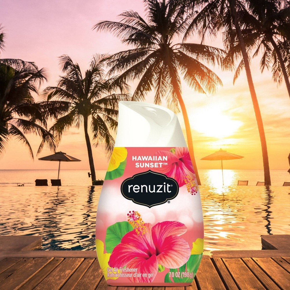 slide 5 of 7, Renuzit Gel Air Freshener - Hawaiian Sunset, 7 oz, 3 ct