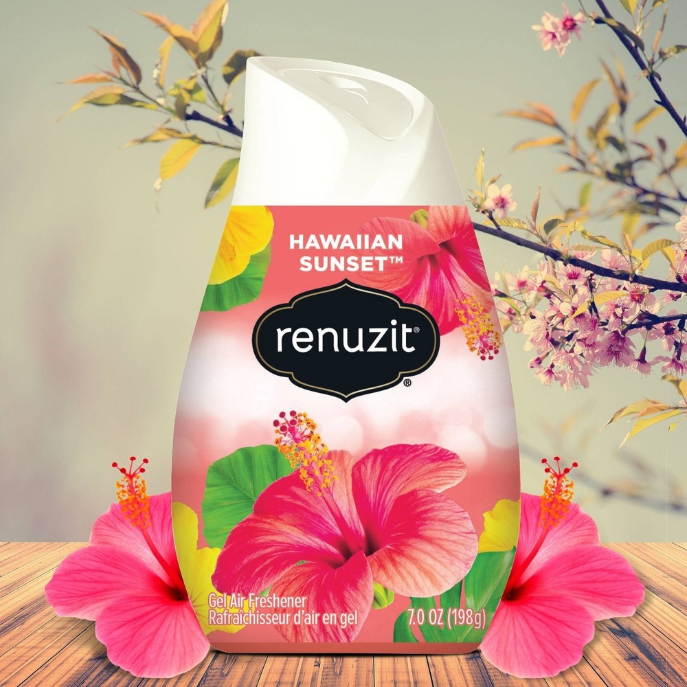 slide 6 of 7, Renuzit Gel Air Freshener - Hawaiian Sunset, 7 oz, 3 ct