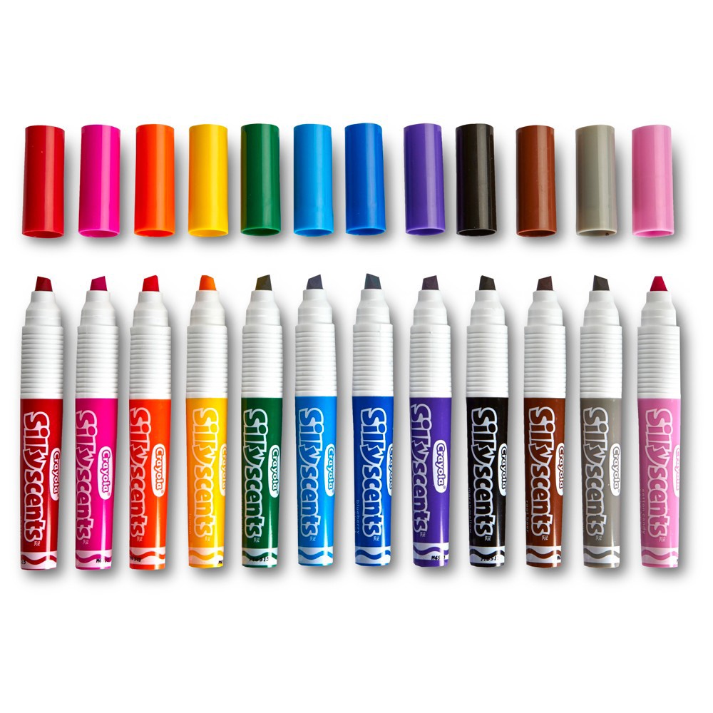 slide 6 of 7, Crayola 12ct Silly Scents Markers Chisel Tip, 12 ct