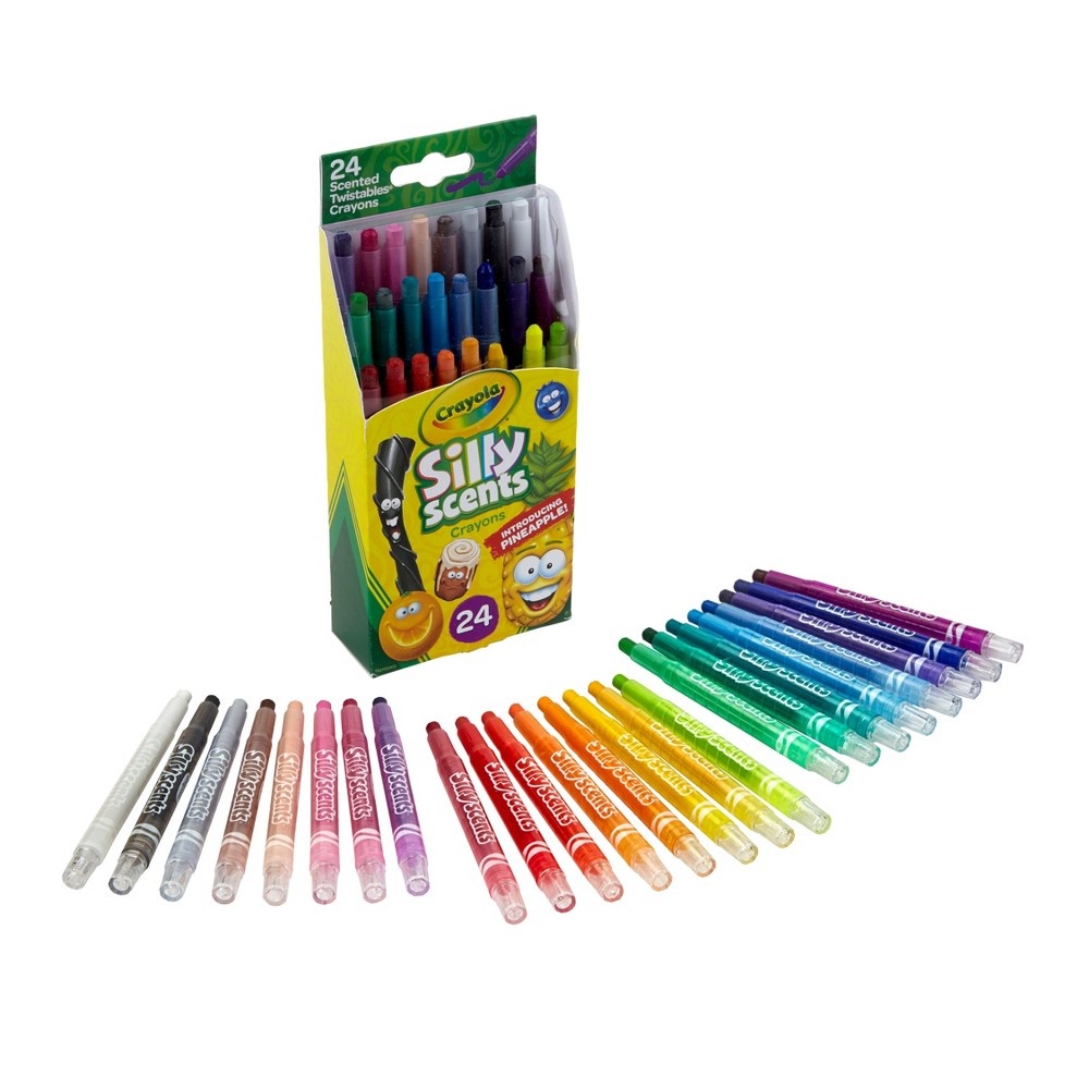 slide 2 of 6, Crayola Silly Scents Twistable Crayons, 24 ct