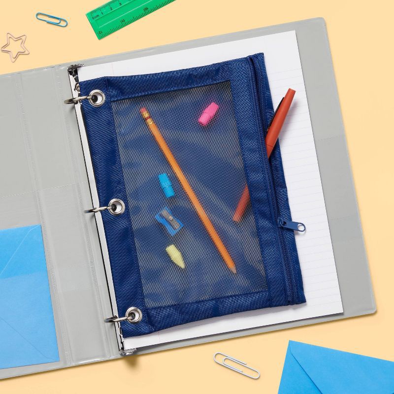 slide 2 of 4, 1" 3 Ring Binder Clear View Gray - up&up™, 1 ct