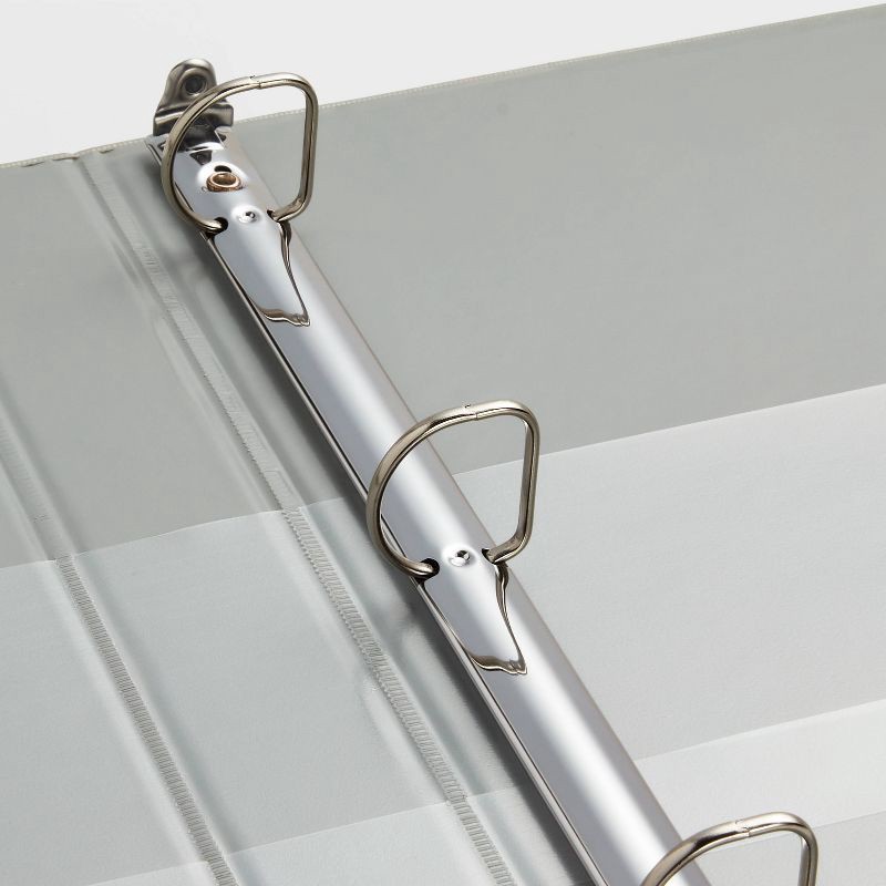 slide 3 of 4, 1" 3 Ring Binder Clear View Gray - up&up™, 1 ct