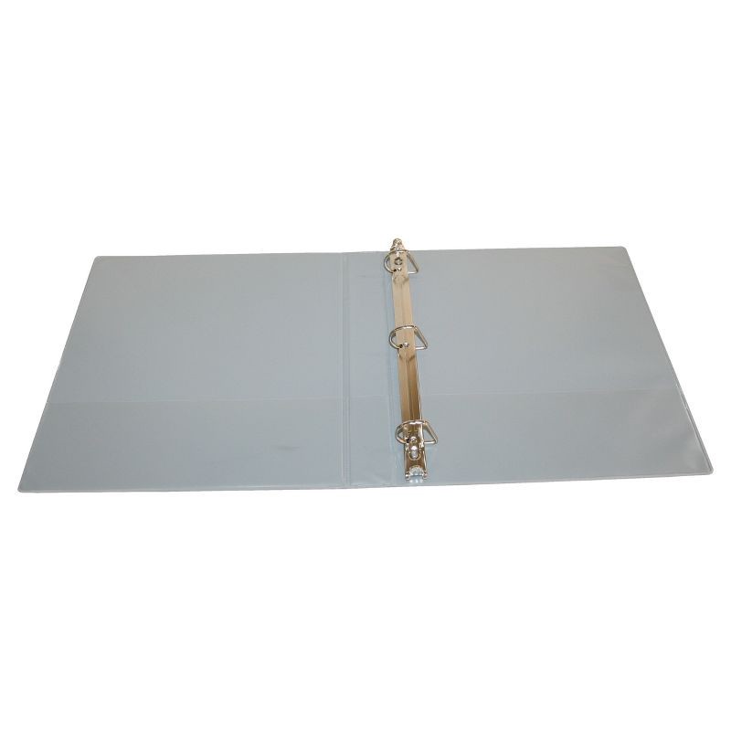 slide 4 of 4, 1" 3 Ring Binder Clear View Gray - up&up™, 1 ct