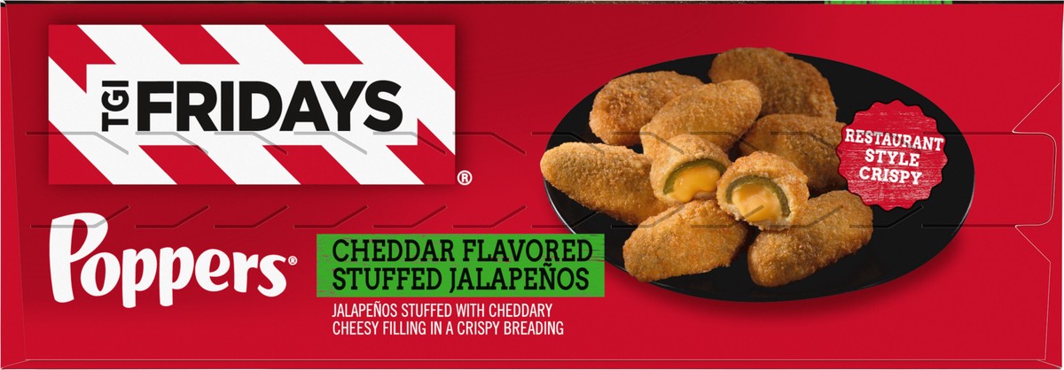 slide 9 of 9, T.G.I. Fridays TGI Fridays Frozen Appetizers Cheddar Cheese Stuffed Jalapeno Poppers, 8 oz. Box, 8 oz