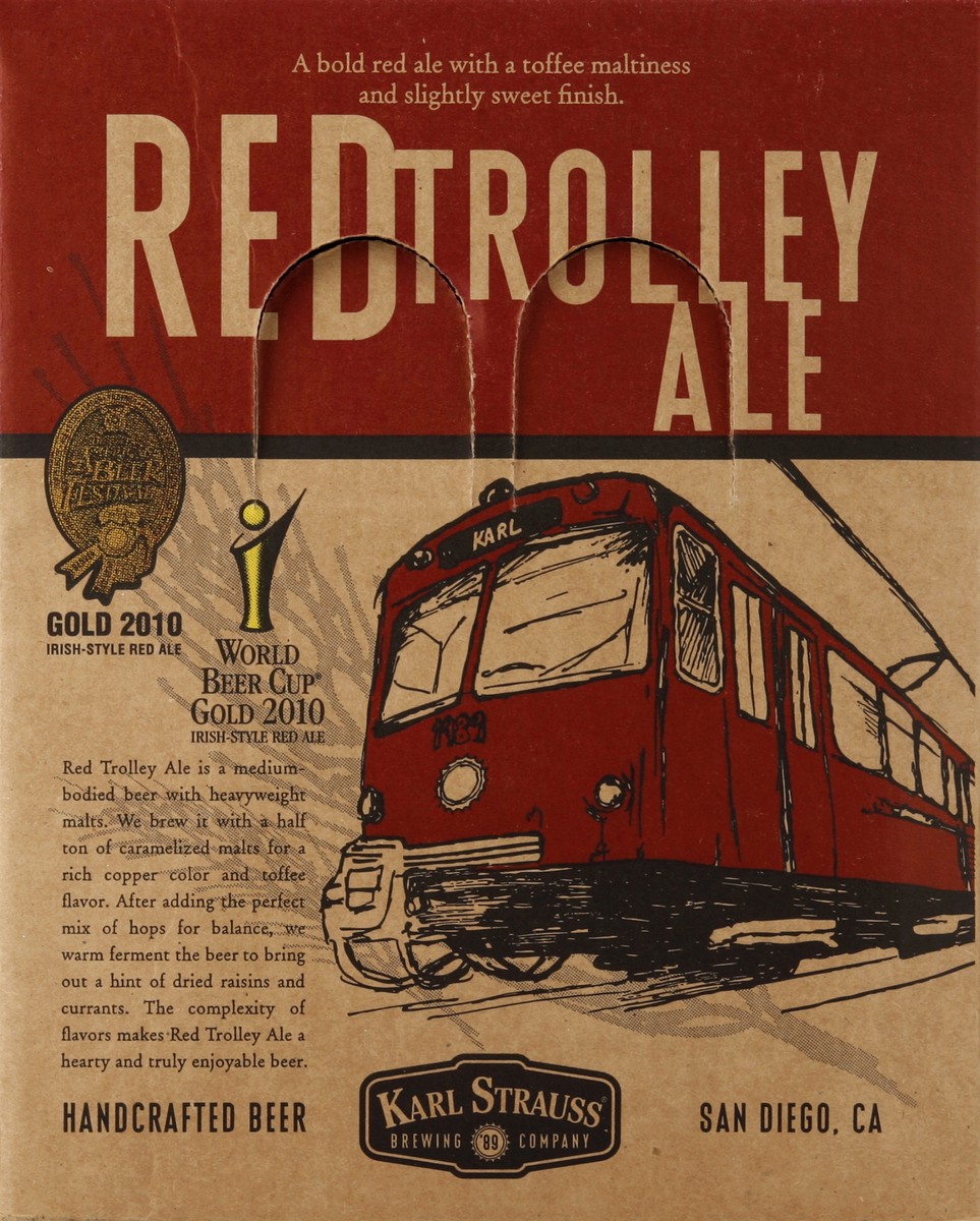 slide 3 of 6, Karl Strauss Brewing Company Karl Strauss Red Trolley Ale, 12 ct; 12 oz