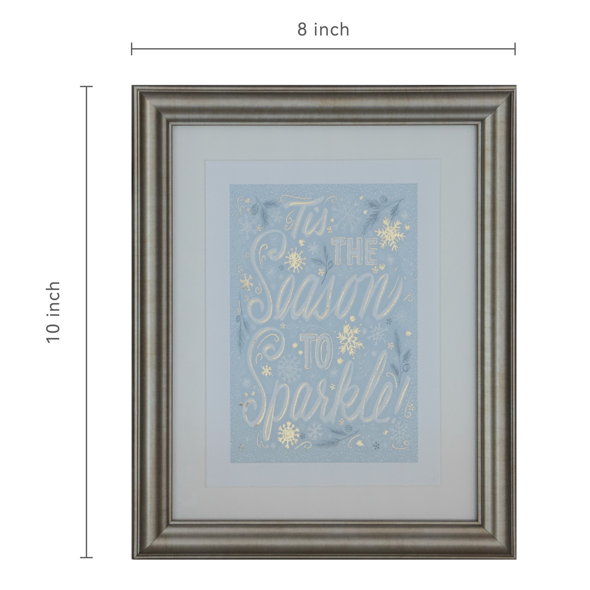 slide 2 of 8, 8" X 10" Season To Sparkle Framed Wall Decor By Ashland, 8 in x 10 in