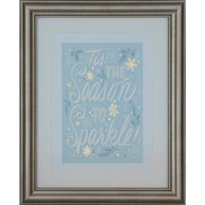slide 1 of 8, 8" X 10" Season To Sparkle Framed Wall Decor By Ashland, 8 in x 10 in