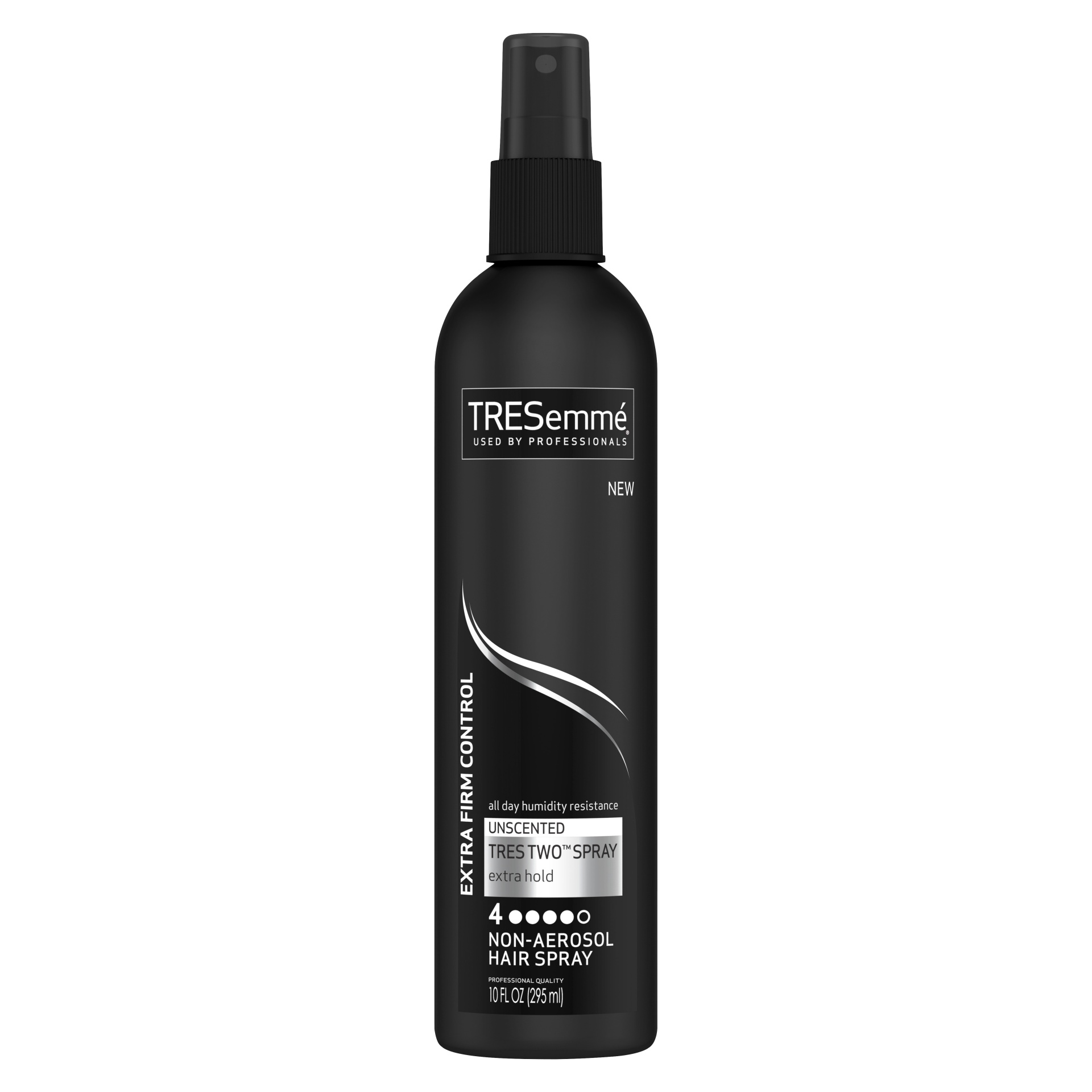 slide 1 of 1, TRESemmé Hair Spray Tres Two Extra Firm Control Nonaerosol Unscented Hairspray, 10 oz