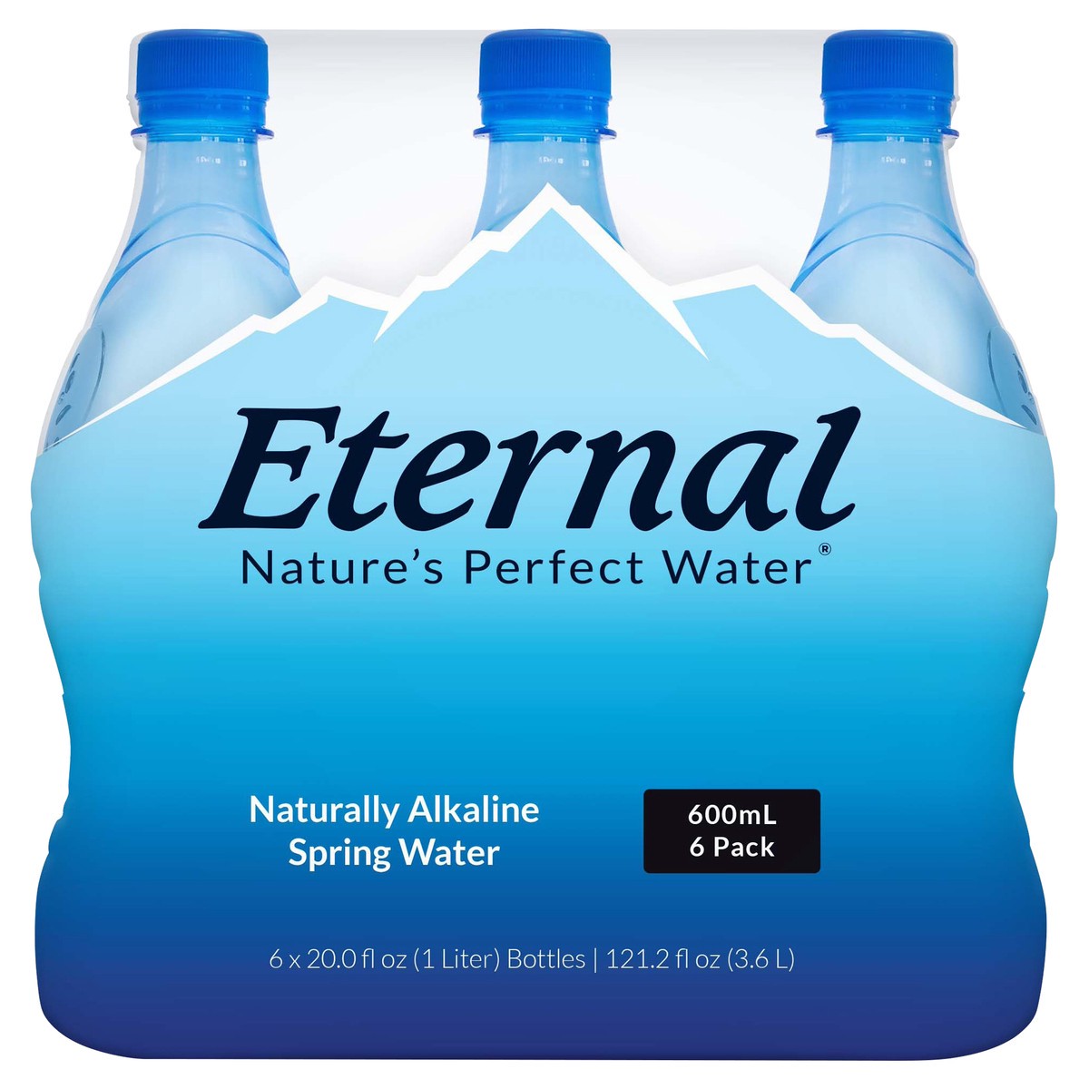 slide 1 of 5, Eternal Naturally Alkaline Spring Water, 6 ct