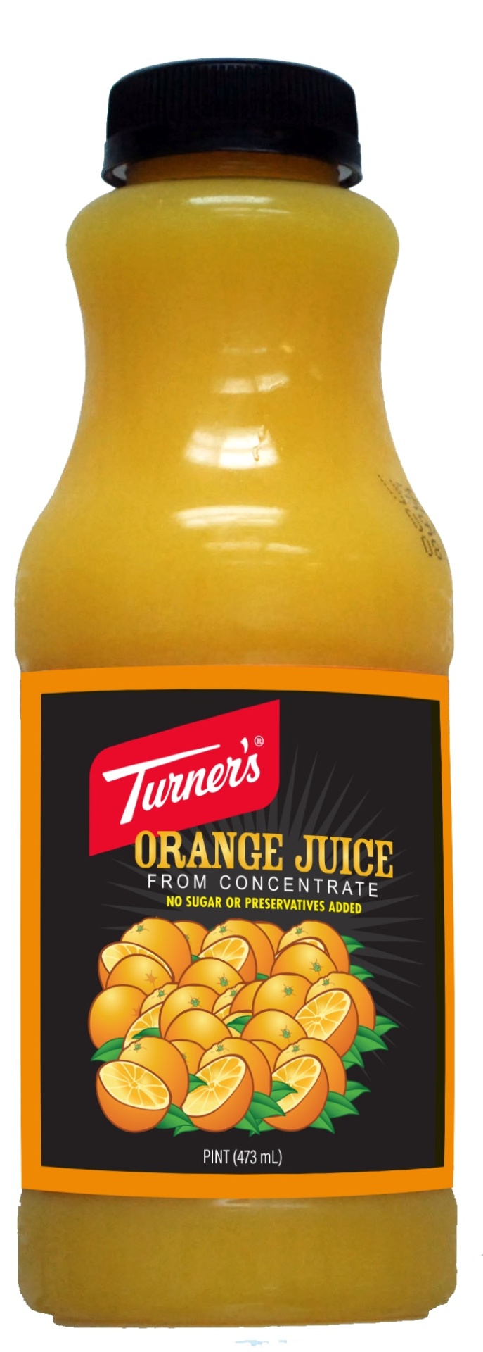 slide 1 of 1, Turner's Orange Drink - 16 oz, 16 oz