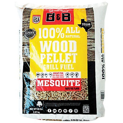 slide 1 of 1, B & B Charcoal Mesquite Wood Pellet Grill Fuel, 20 lb