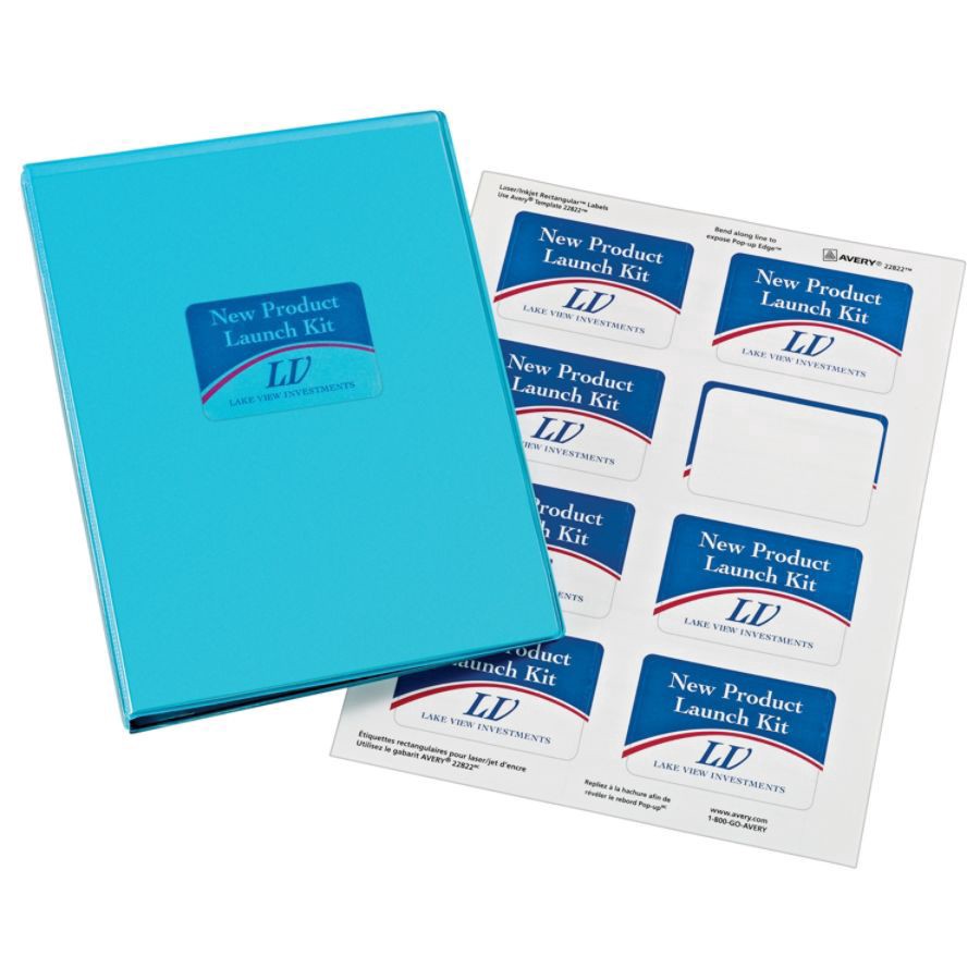 slide 3 of 10, Avery Easy Peel Trueblock Print-To-The-Edge Inkjet/Laser Labels, Rectangular, 22822, Glossy Clear, 80 ct; 2 in x 3 in