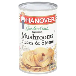 Hanover Garden Fresh Domestic Mushrooms Pieces & Stems 16 oz