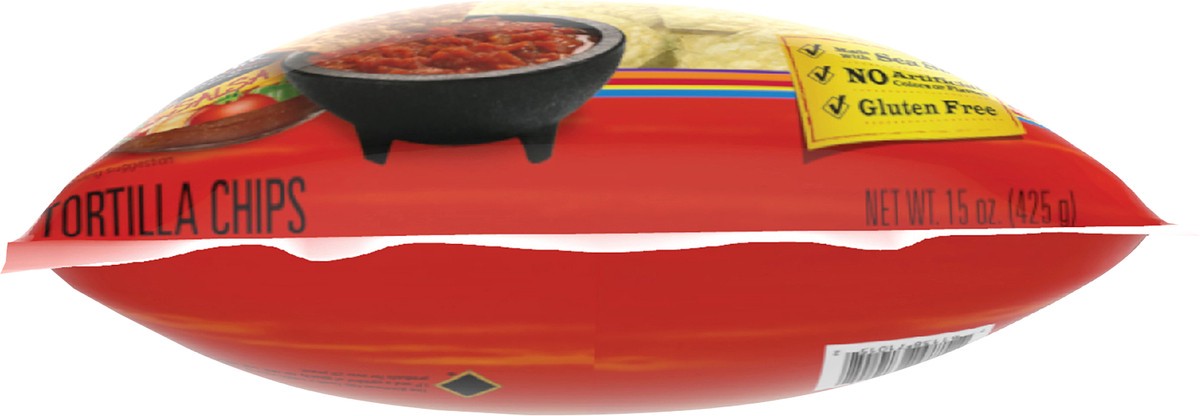 slide 4 of 7, On The Border 15 oz On The Border Café Style Fiesta Size Tortilla Chips, 16 oz