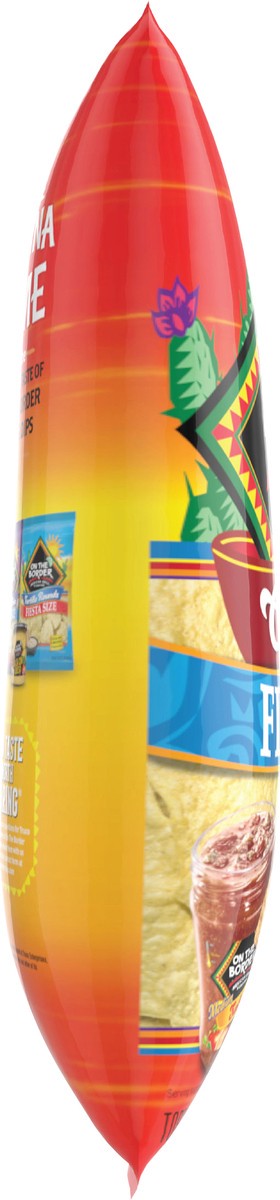 slide 5 of 7, On The Border 15 oz On The Border Café Style Fiesta Size Tortilla Chips, 16 oz