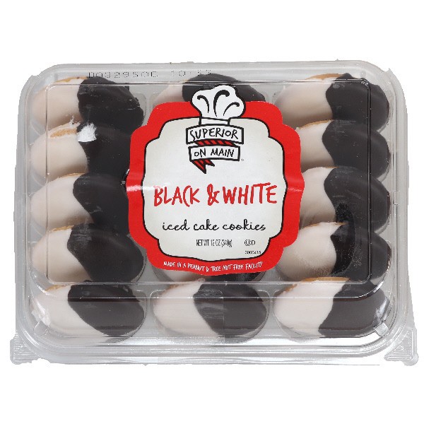 slide 1 of 1, Mini Black & White Cookies 15Ct, 12 oz