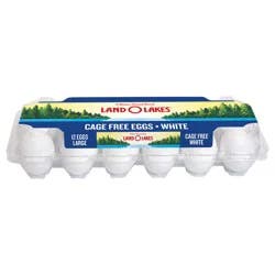 Land O'Lakes Large White Cage Free Eggs, 12 Count