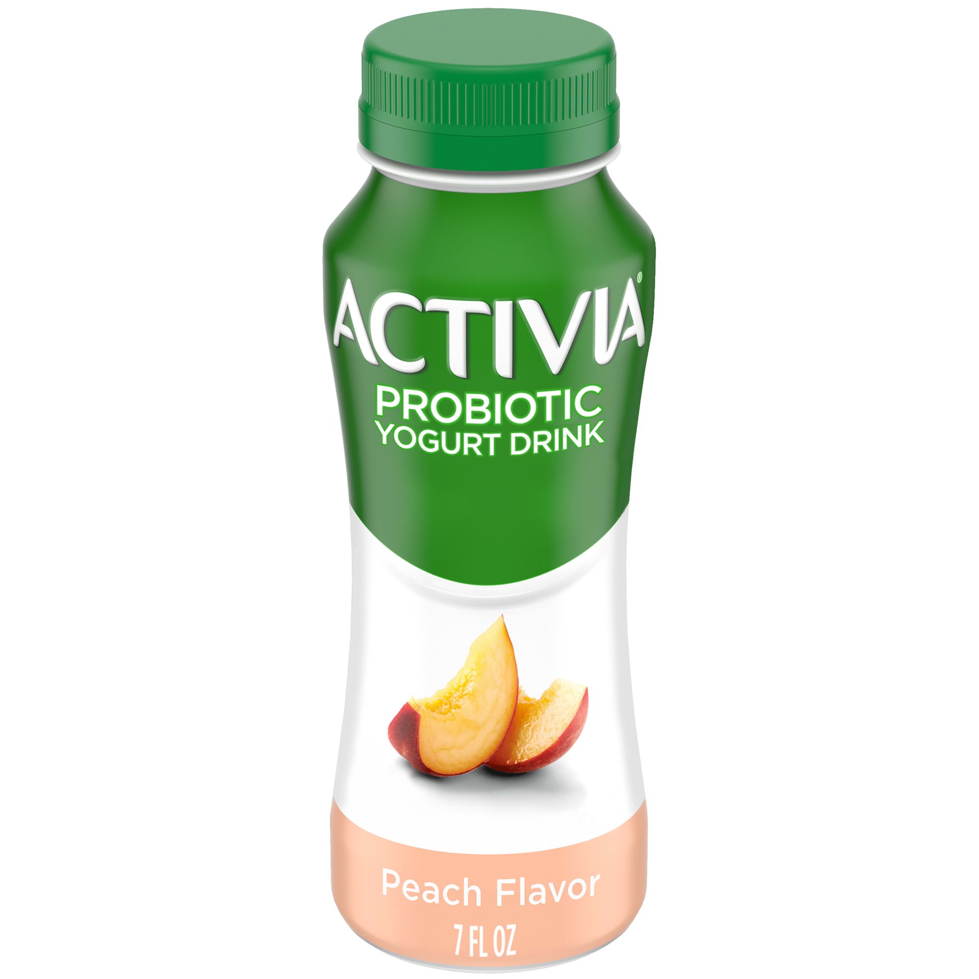 slide 1 of 6, Activia Peach Probiotic Lowfat Yogurt Drink, Delicious Probiotic Yogurt Drink to Help Support Gut Health, 7 FL OZ, 7 fl oz