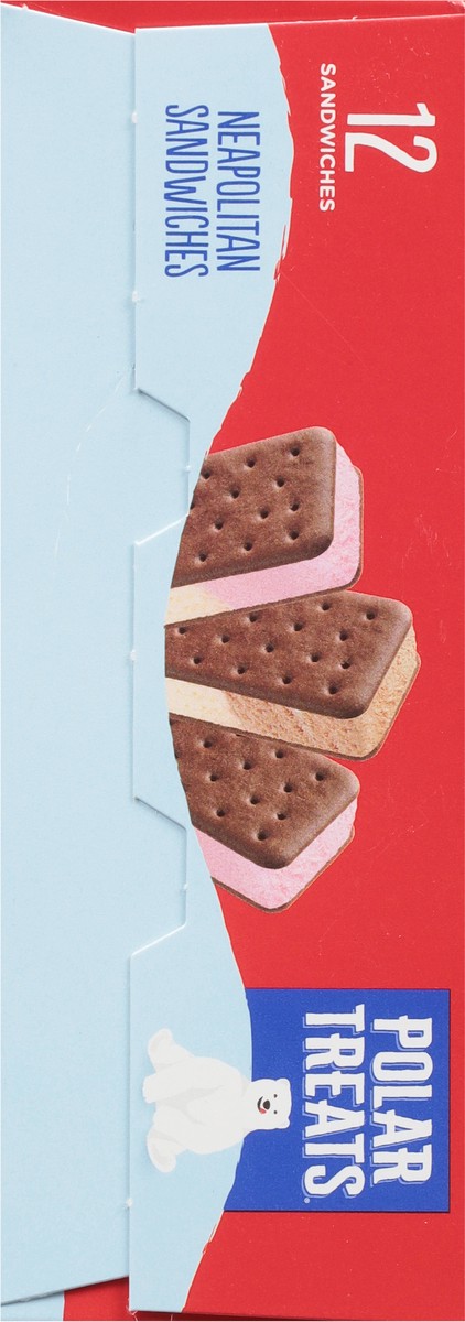 slide 7 of 9, Polar Treats Neapolitan Ice Cream Sandwiches 12 - 3.5 fl oz ea, 12 ct