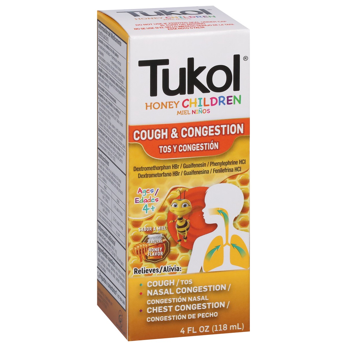 slide 3 of 9, Tukol Honey Children Cough & Congestion Syrup, 4 oz