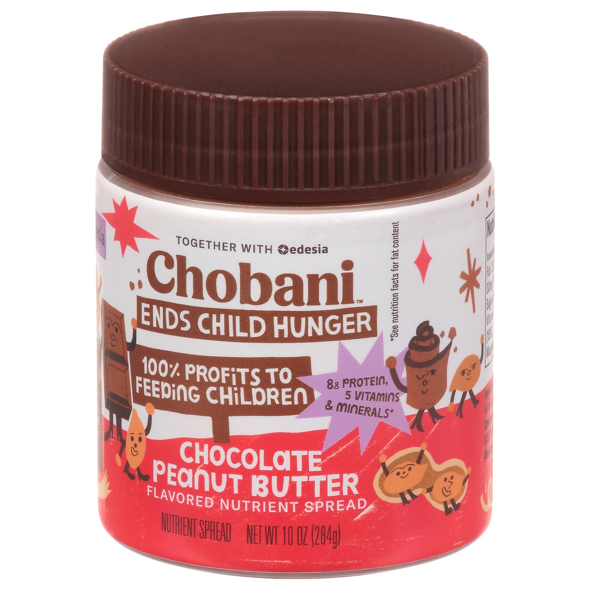 slide 4 of 14, Chobani Chocolate Peanut Butter Flavored Nutrient Spread 10 oz, 10 oz