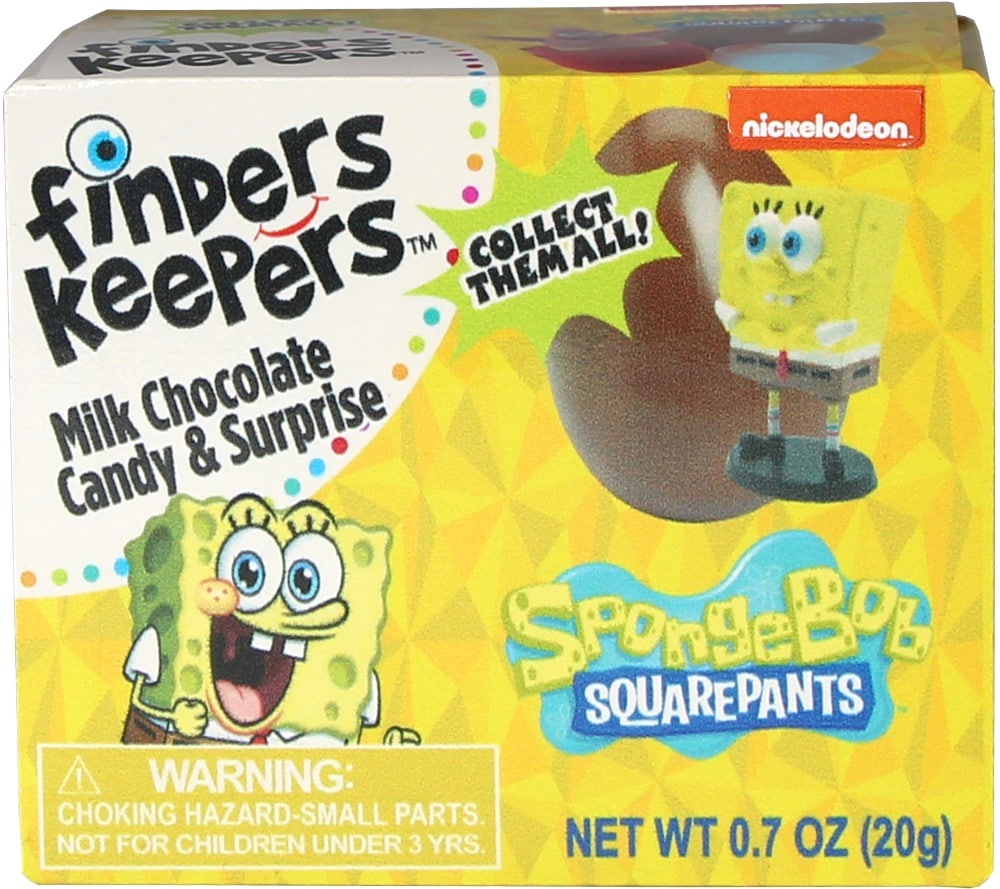 slide 1 of 1, Galerie Spongebob Squartpants Finders Keepers Milk Chocolate Candy & Surprise, 0.7 oz