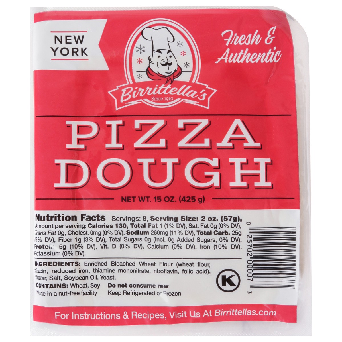 slide 8 of 13, Birrittella's Pizza Dough 15 oz, 15 oz