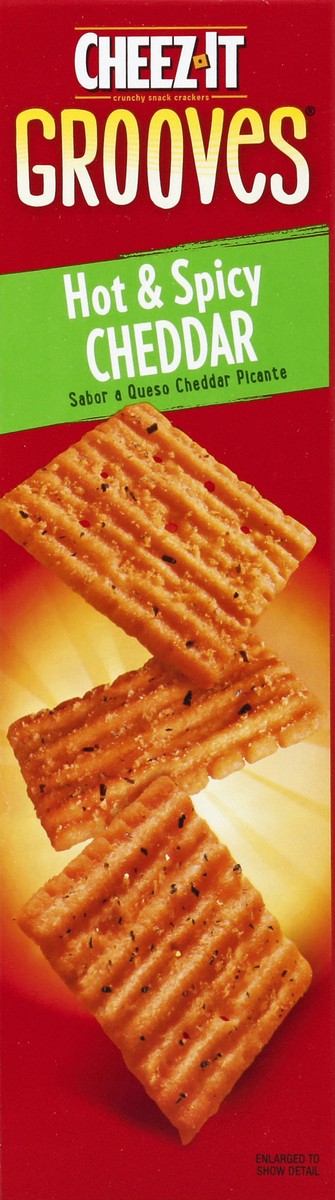 slide 3 of 6, Cheez-It Hot and Spicy Cheddar Cheese Crackers, 9 oz