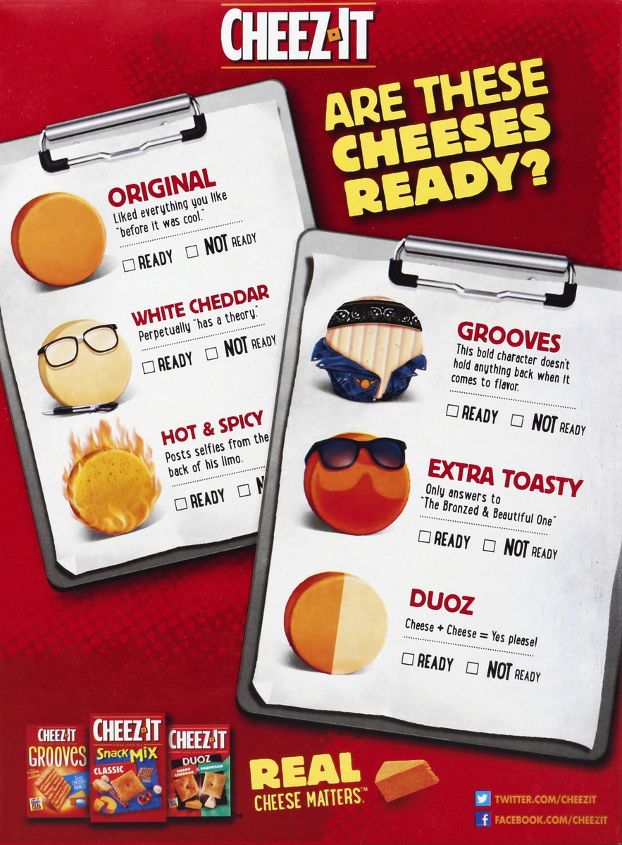 slide 6 of 6, Cheez-It Hot and Spicy Cheddar Cheese Crackers, 9 oz