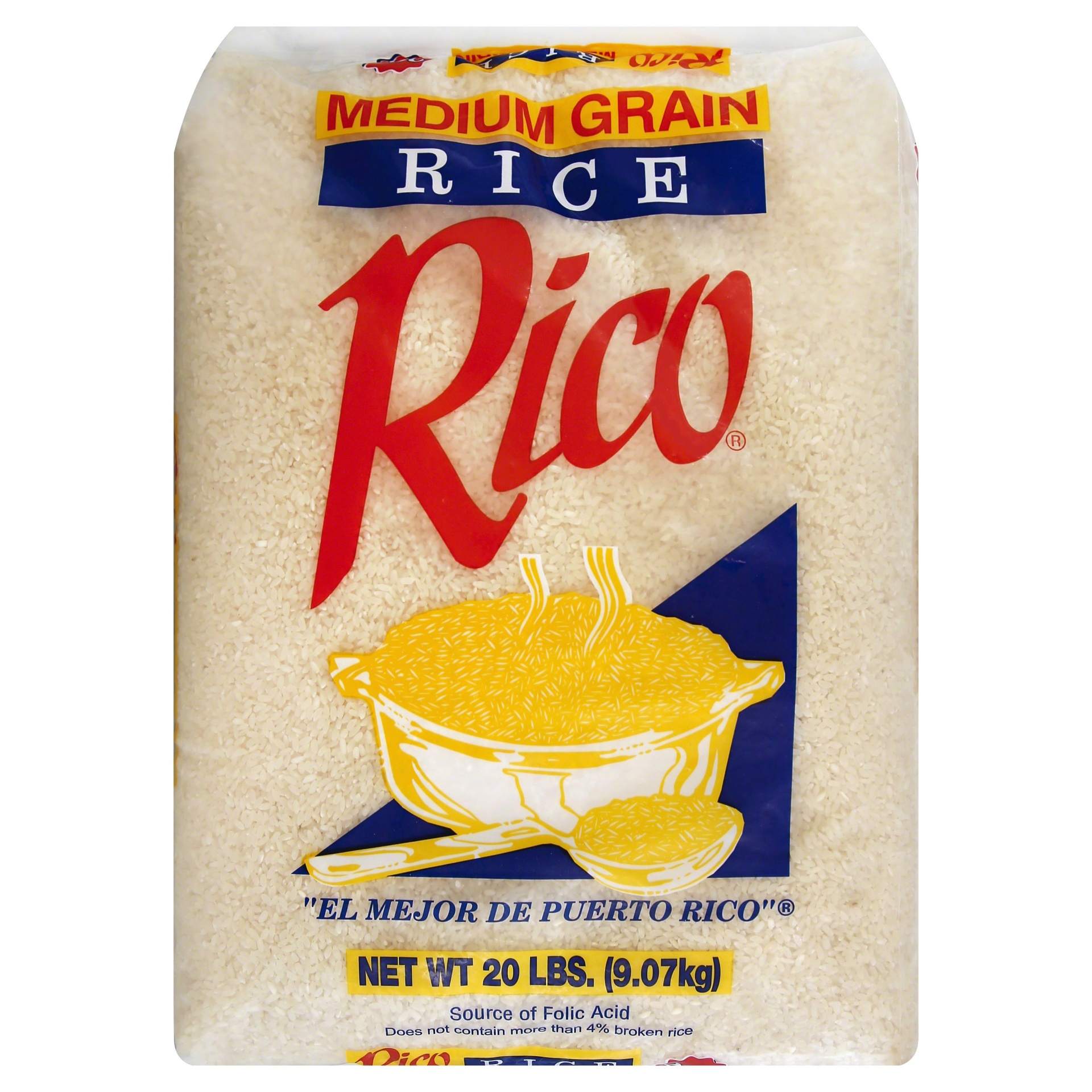 slide 1 of 1, Rico Medium Grain Rice, 20 lb