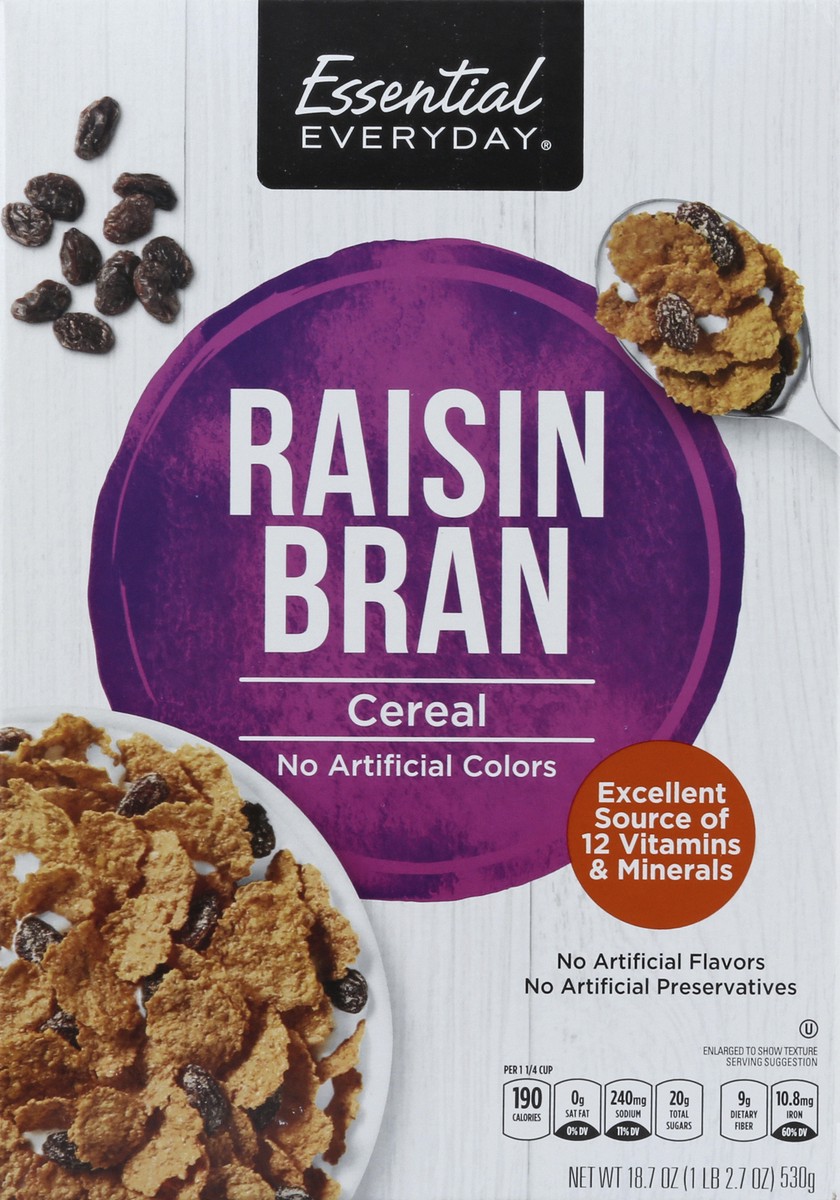 slide 5 of 6, Essential Everyday Raisin Bran Cereal, 18.7 oz