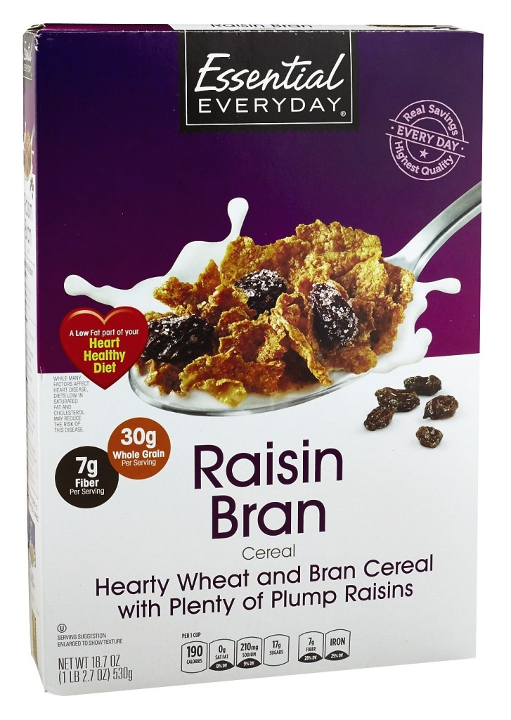 slide 1 of 6, Essential Everyday Raisin Bran Cereal, 18.7 oz