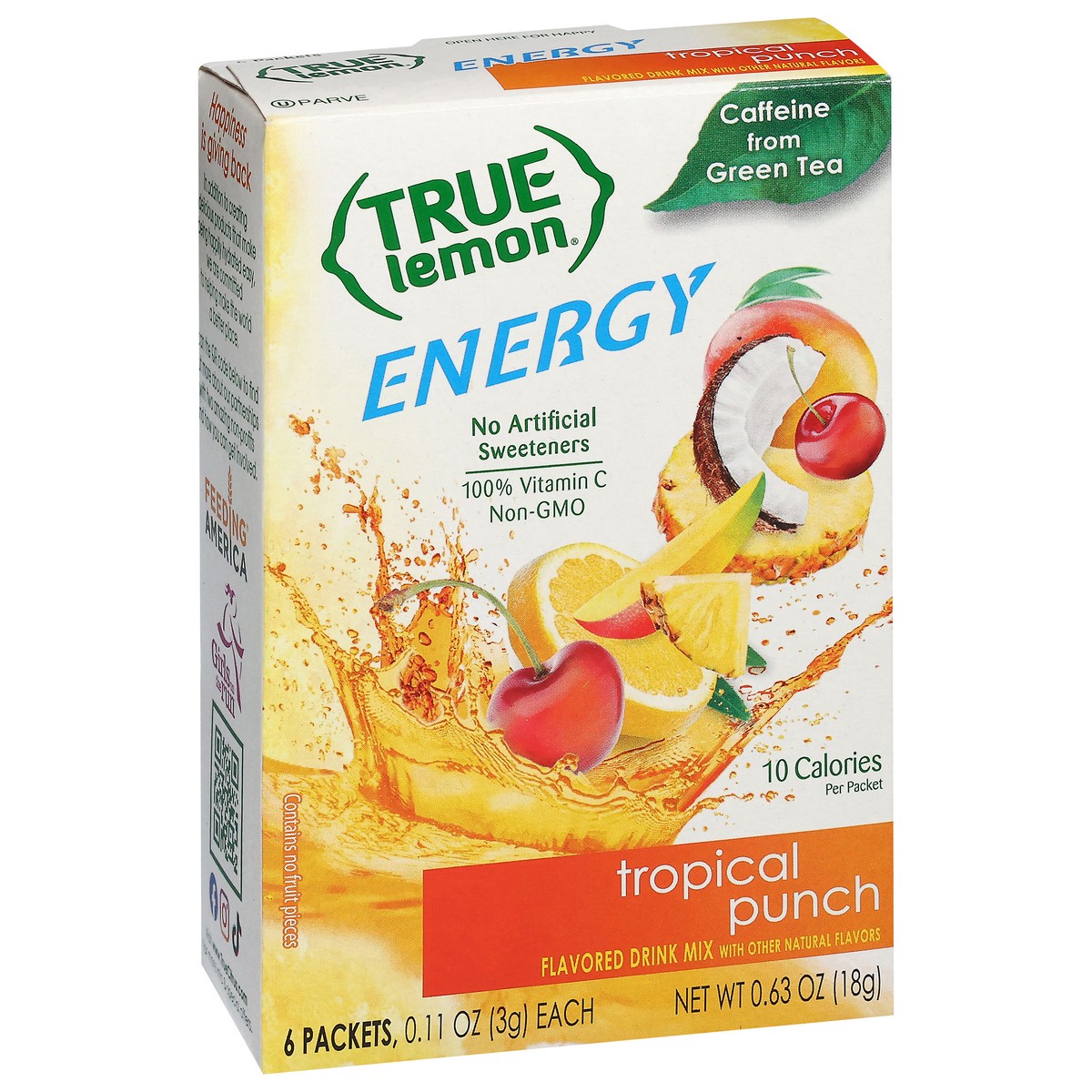 slide 10 of 14, True Lemon Energy Drink Mix - Tropical Fruit Punch - 6 ct, 6 ct