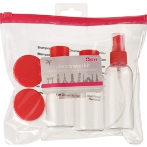 slide 1 of 1, CVS Health 5 Piece Travel Kit, Carry-On Size, 1 ct