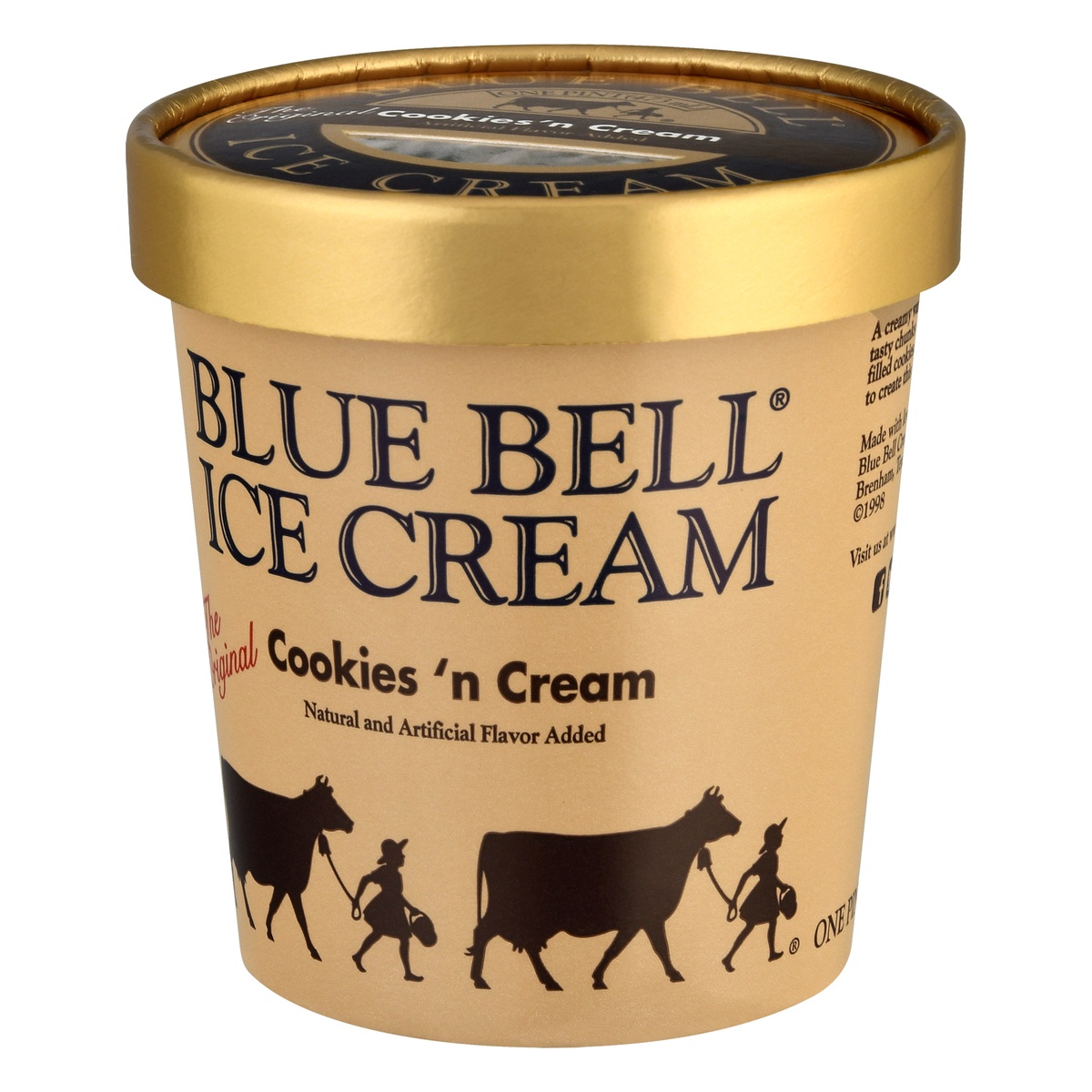 slide 3 of 11, Blue Bell Gold Rim Ice Cream, Assorted Flavors, 16 oz