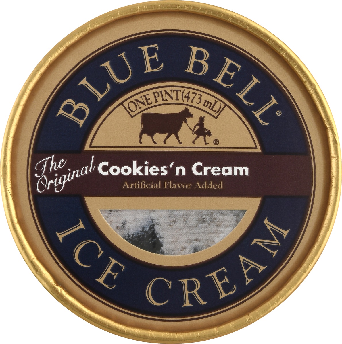 slide 6 of 11, Blue Bell Gold Rim Ice Cream, Assorted Flavors, 16 oz