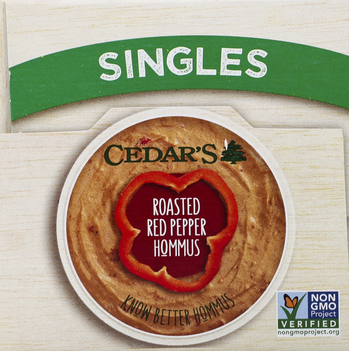 slide 2 of 6, Cedar's Roasted Red Pepper Hommus, 4 ct; 2.5 oz