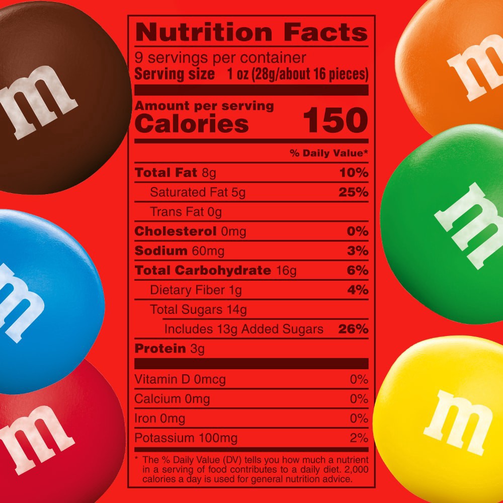slide 5 of 6, M&M'S Peanut Butter Milk Chocolate Candy, Sharing Size, 9 oz Resealable Bag, 9 oz