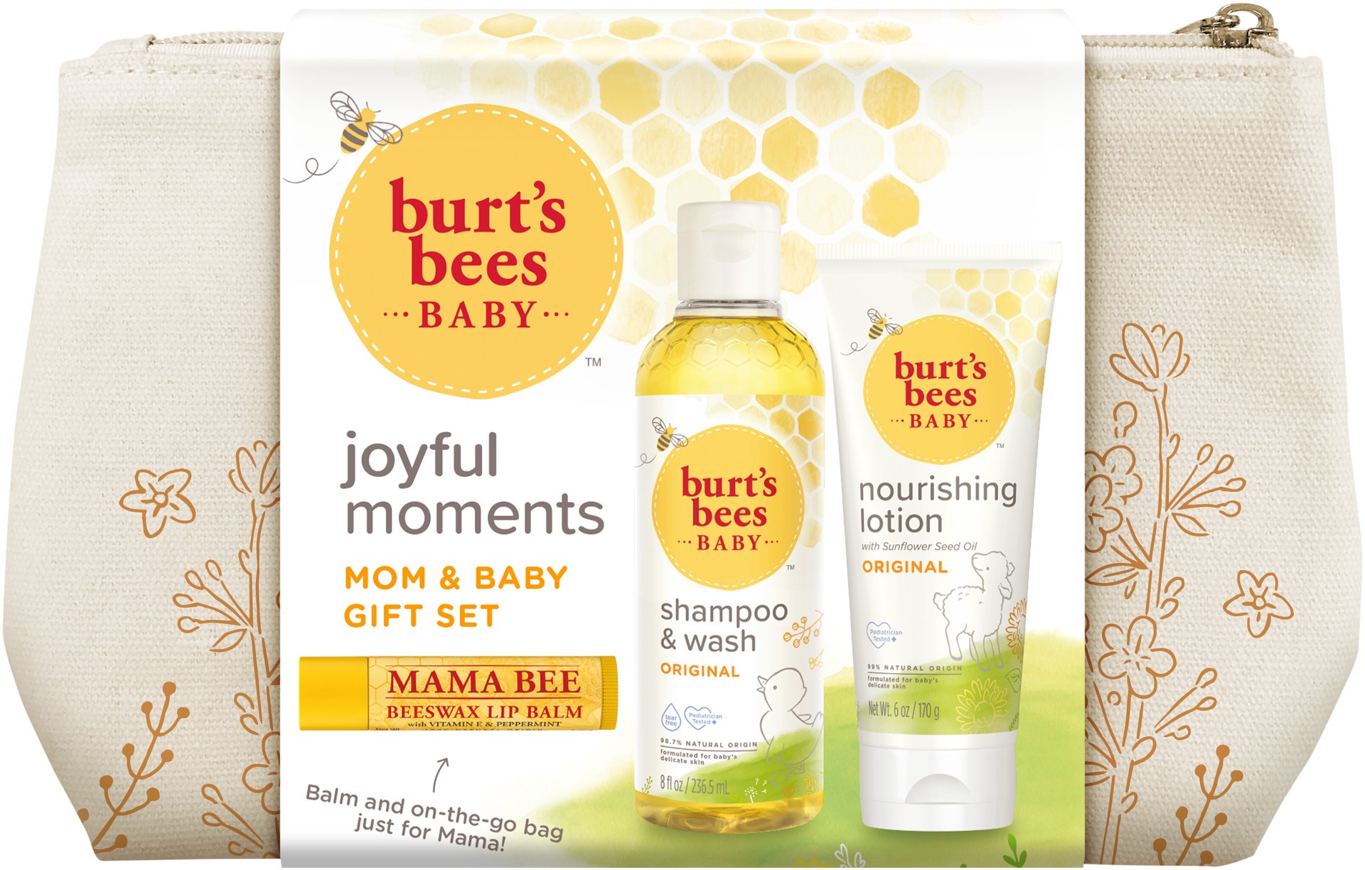 slide 1 of 6, Burt's Bees Baby Joyful Moments Baby And Mom Gift Set, 1 ct