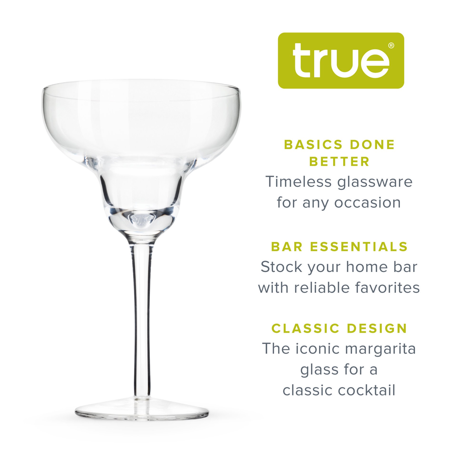slide 2 of 5, True Margarita Glass 4 ea, 1 ct