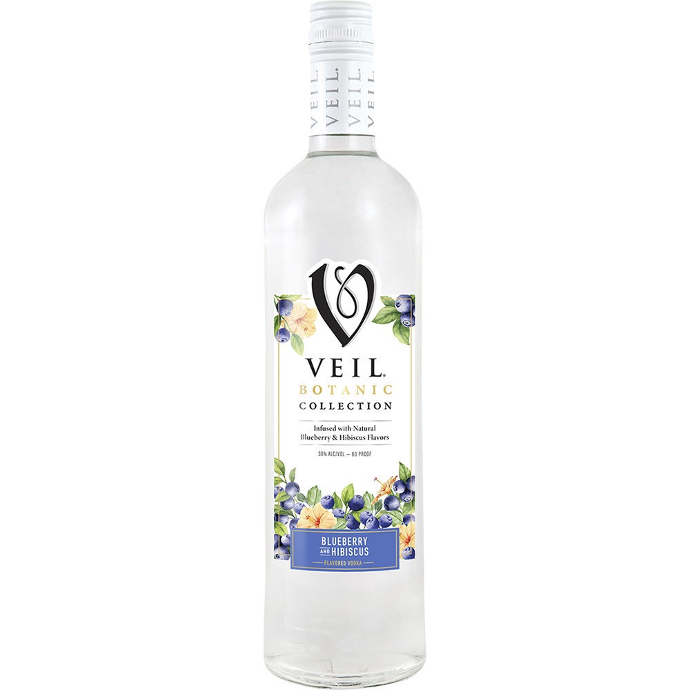 slide 1 of 1, Veil Botanic Blueberry Hibiscus, 750 ml