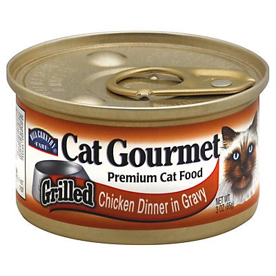 slide 1 of 1, Hill Country Fare Cat Gourmet Grilled Chicken Dinner in Gravy Premium Cat Food, 3 oz