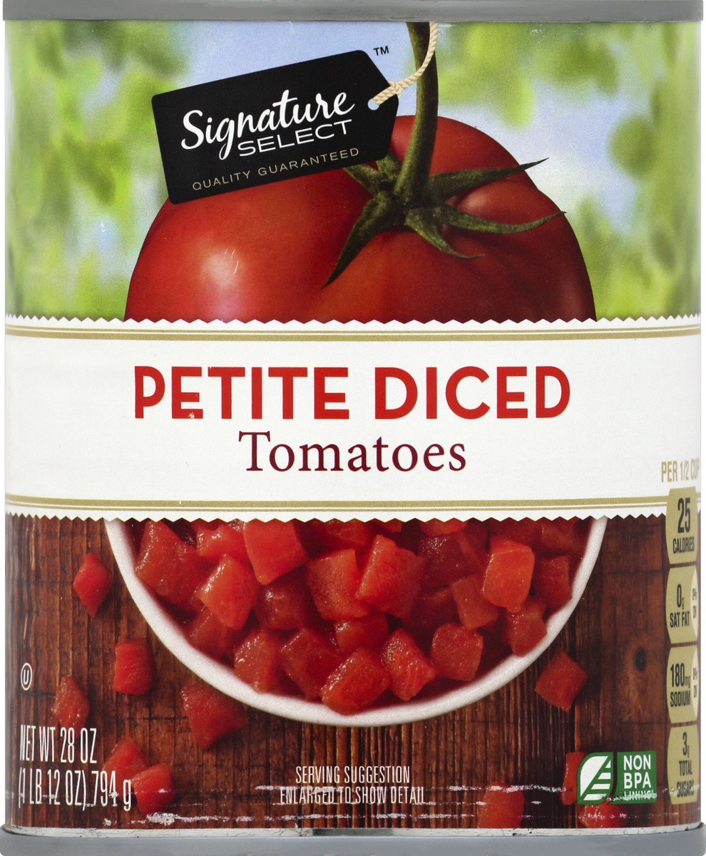 slide 2 of 2, Signature Select Tomatoes 28 oz, 28 oz